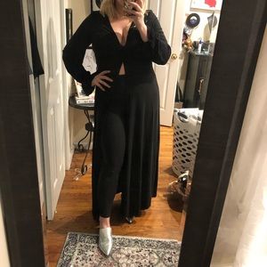 Slit front maxi dress